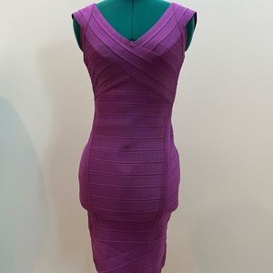 Herve Leger Bandage Dress in Violet Size S
